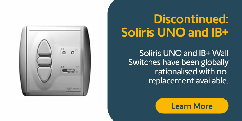 Discontinued: Soliris UNO and IB+ Wall Switches